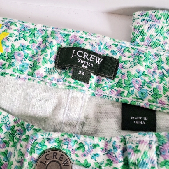 J. CREW Liberty Floral Toothpick Skinny Jeans 24 - Picture 3 of 9
